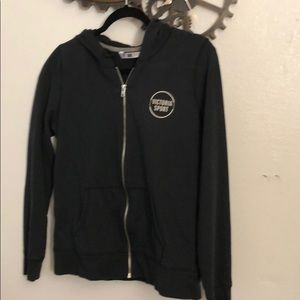 Victoria full zip sweatshirt with hood.